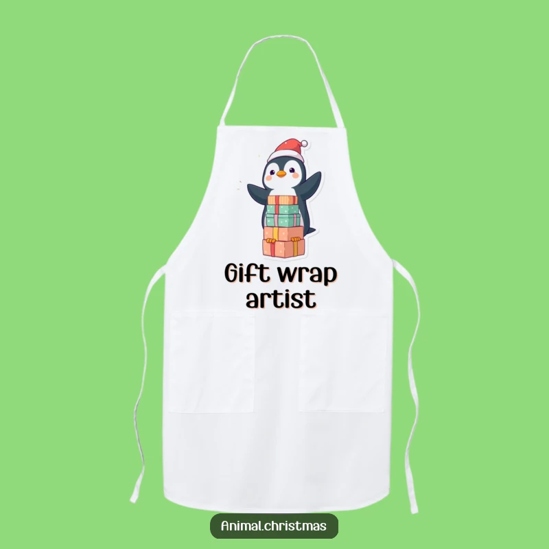 Funny Kawaii Penguin Apron: Hilarious Kitchen Companion for Festive Chefs