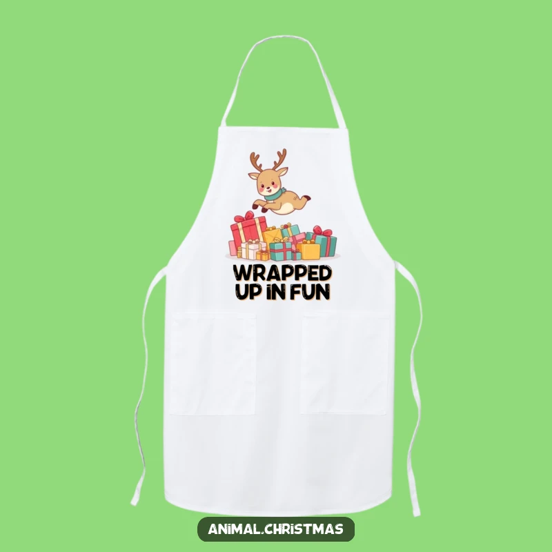 Funny Reindeer Cooking Apron: Hilarious Holiday Chef Wear, Perfect Gift for Kitchen Fun