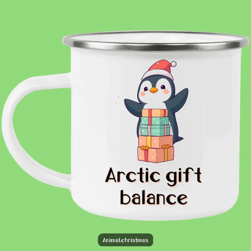 Funny Kawaii Penguin Camping Mug: Durable & Hilarious Outdoor Gift Holder