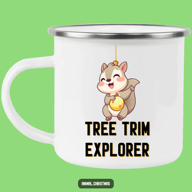 Funny Kawaii Squirrel Camping Mug: Durable & Hilarious Holiday Decorating Gear