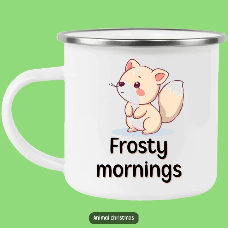 Funny Snow Sprinkling Animal Camping Mug: Outdoor Magic - Hilarious Gift
