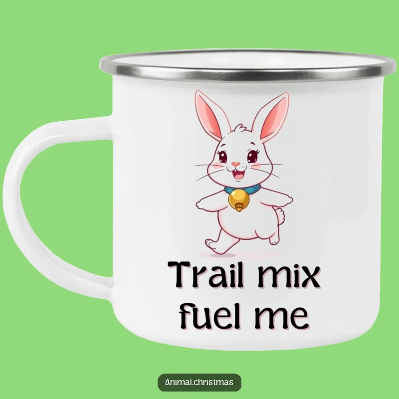 Funny Rabbit Camping Mug: Enjoy Drinks with a Merry Hopping Companion