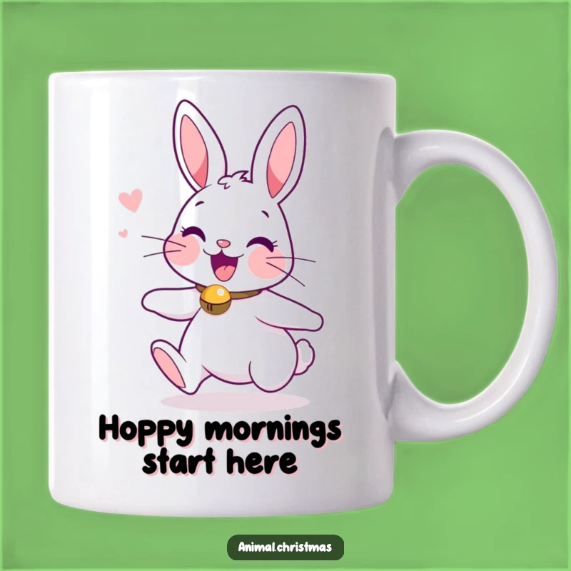 Funny Bunny Jingle Bell Mug A Cute Christmas Gift