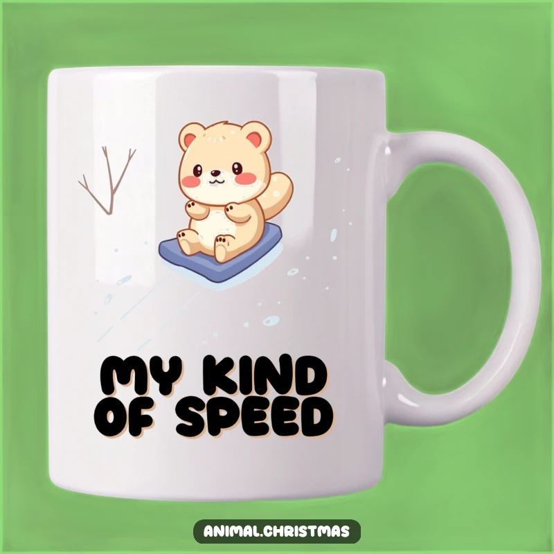 Funny Animal Snow Slide Mug: Hilarious Winter Fun for Coffee Lovers, a Perfect Gift!