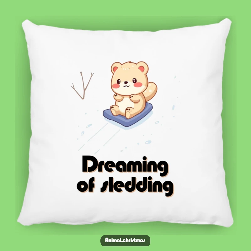 Funny Animal Snow Slide Pillow: Cozy Comfort Meets Hilarious Winter Decor, a Great Gift!