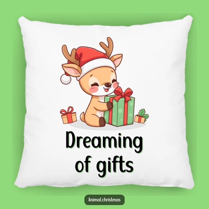 Funny Kawaii Deer Pillow: Cute & Comfy Holiday Decor for Hilarious Comfort