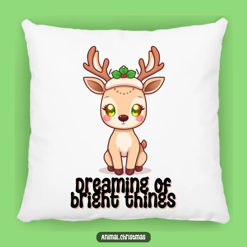 Funny Kawaii Deer Pillow: Glowing Eyes, Cozy - Comfy Funny Gift