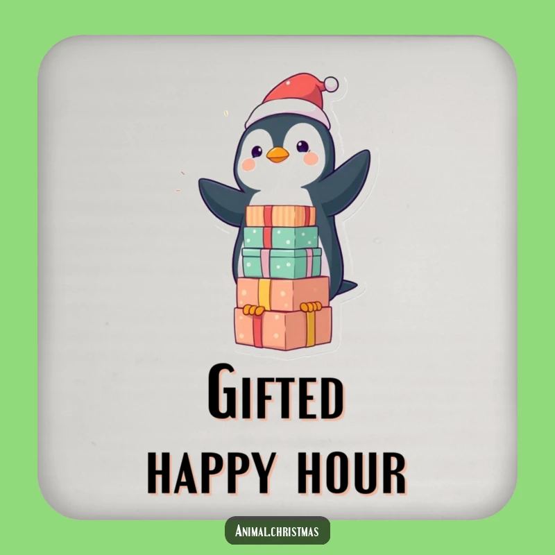 Funny Kawaii Penguin Coaster Set: Hilarious Protection for Your Surfaces