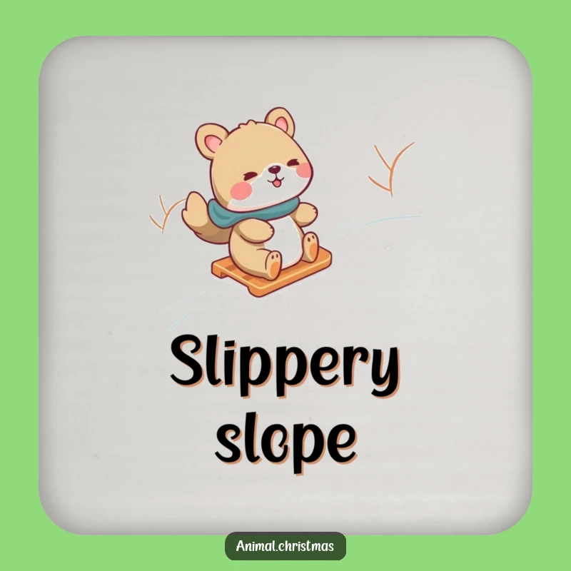 Funny Snow Sliding Animal Coaster: Protect Surfaces with Winter Fun - Funny Gift