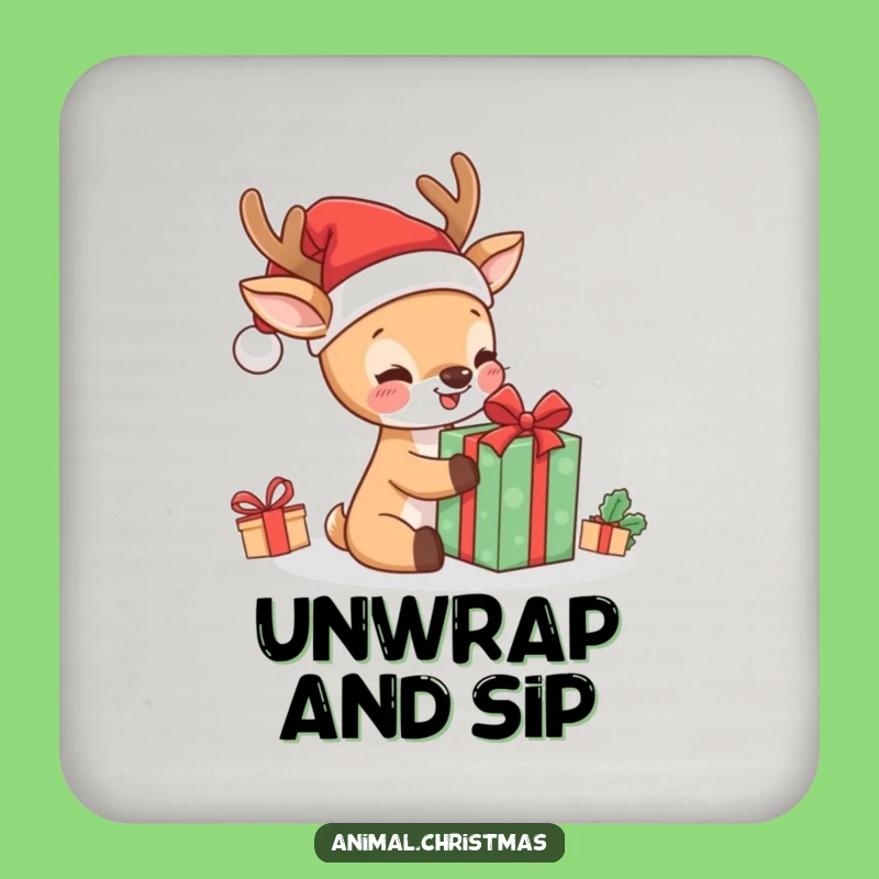 Funny Kawaii Deer Coaster Set: Hilarious Protection for Your Surfaces