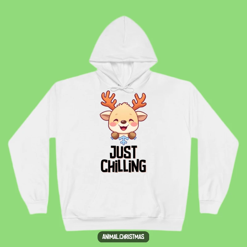 Cozy Funny Antlered Animal Hoodie, Perfect Warm Holiday Gift