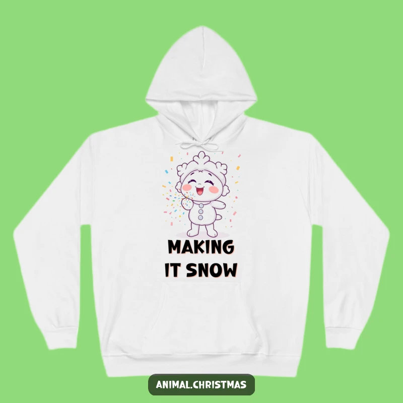 Cozy Funny Snowflake Confetti Hoodie - Warm Winter Gift