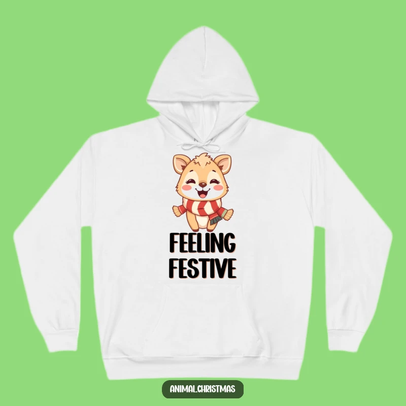 Funny Festive Animal Scarf Hoodie: Warm Hugs and Hilarious Smiles, a Great Gift!