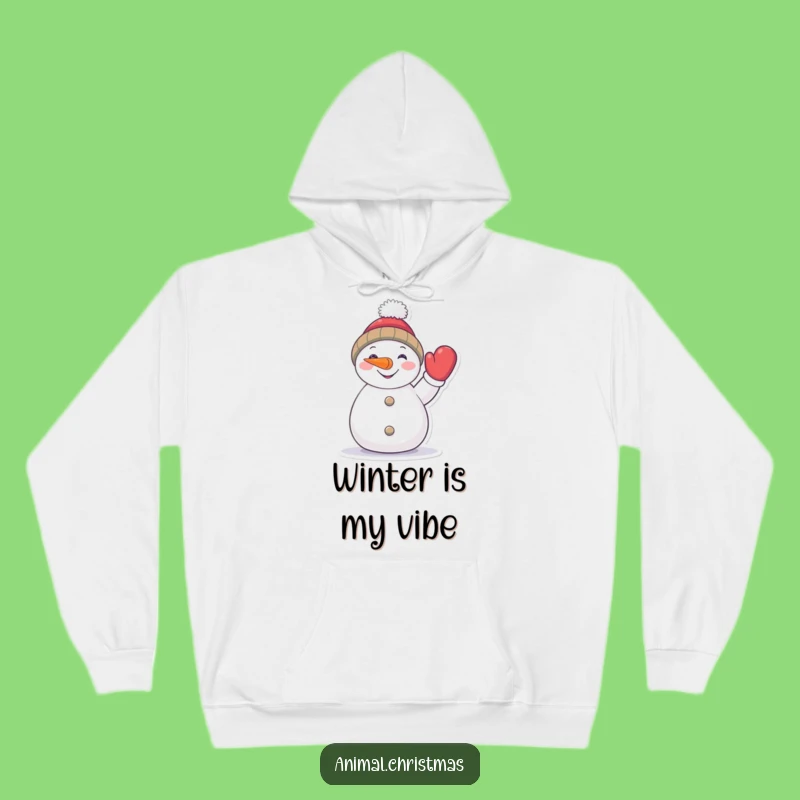 Funny Snowman Hoodie: Stay Cozy with a Cheerful Winter Pal and Carrot Nose