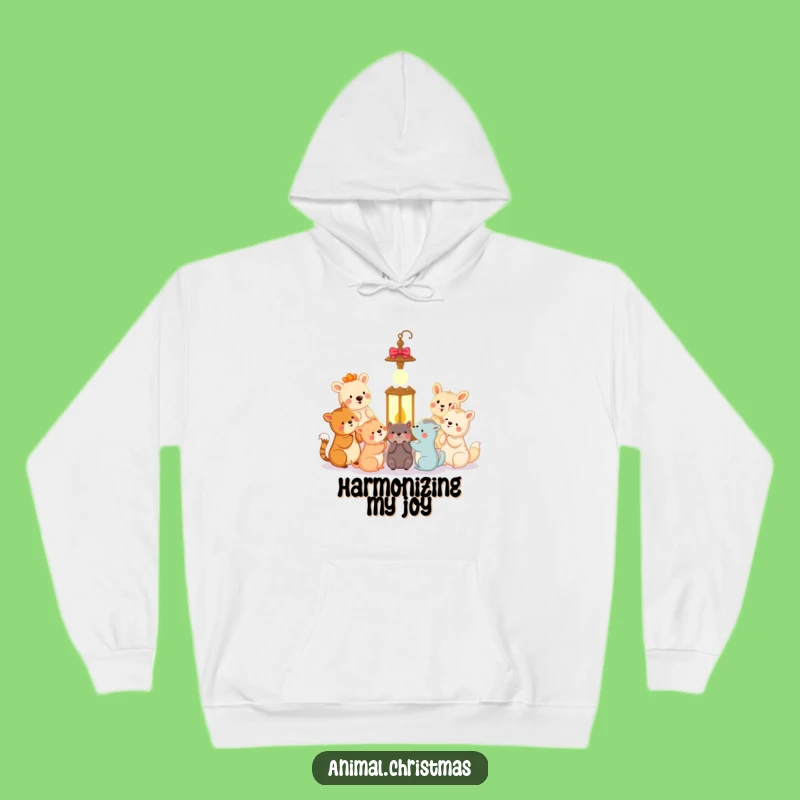 Funny Animal Carolers Hoodie - Cozy & Festive Harmony Gift