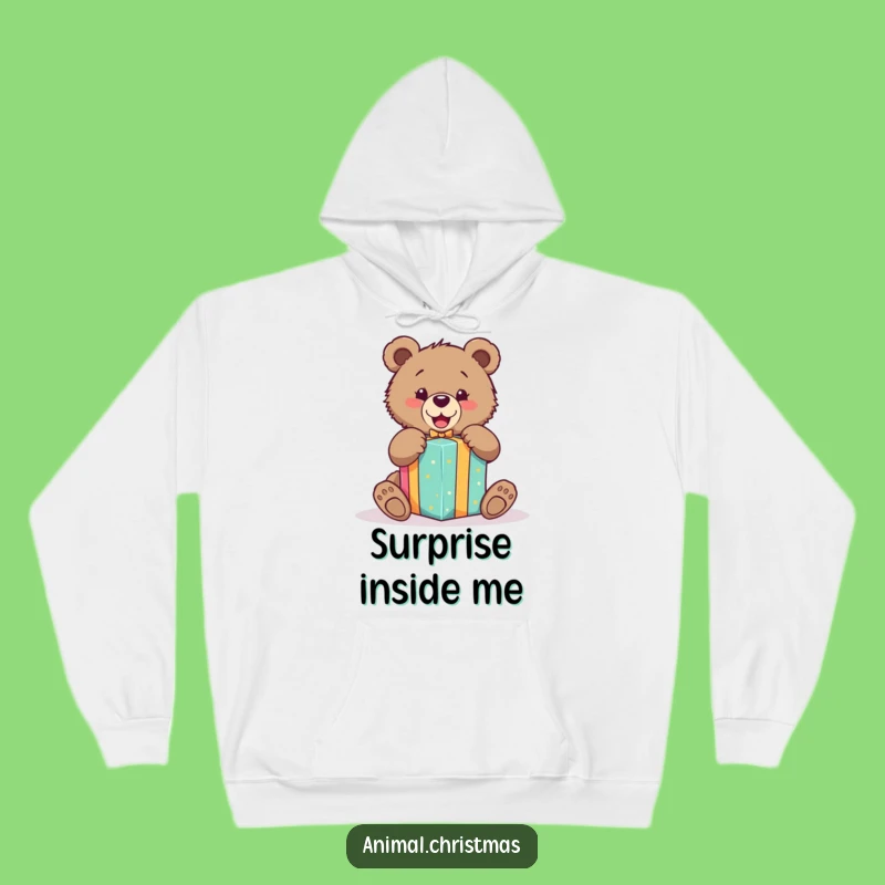 Cozy Funny Bear Cub Gift Hoodie: Stay Warm and Cheerful with This Humorous Wear