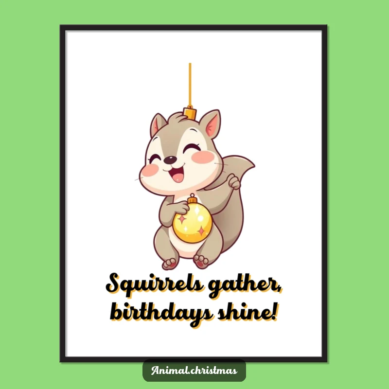 Funny Free Printable Wall Art: Squirrel Decorating DIY Downloadable Decor