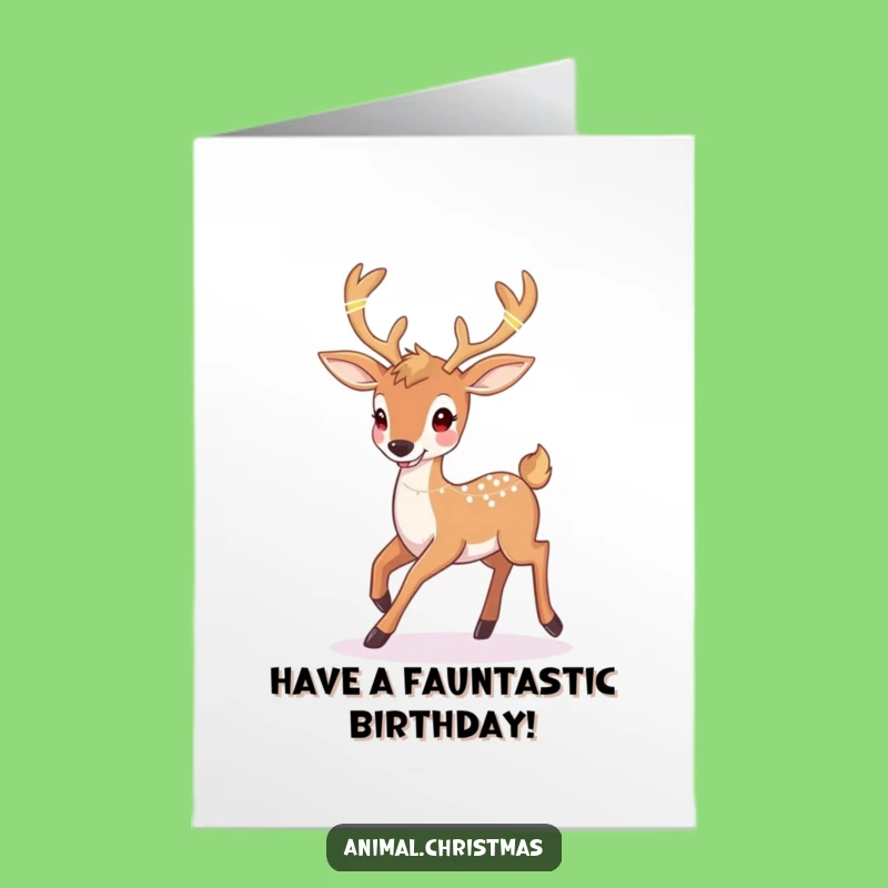 Free Printable Birthday Card: Deer Sparkles with Joy - Downloadable Gift Laughs