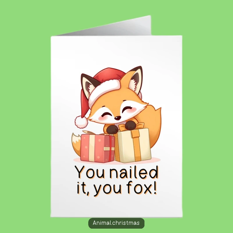 Free Printable Fox Congratulations Card: Hilarious Downloadable Gift for Any Win!