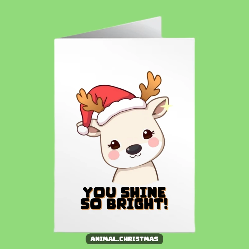 Free Printable Funny Congrats Card: Animal Antlers Light Wonder Download