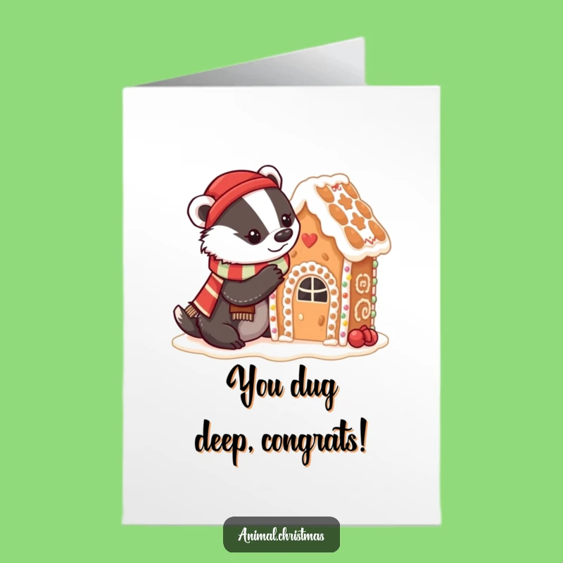 Free Printable Congrats Card: Badger Crafts Sweet Success - Downloadable Gift for Wins