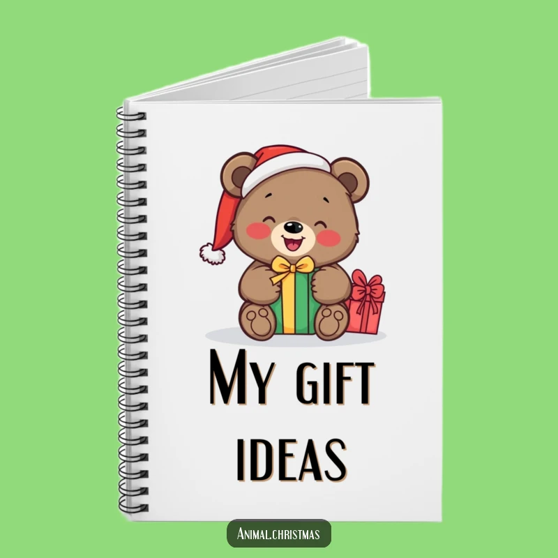 Funny Bear Santa Notebook: Festive Journaling, Hilarious Gift Unwrapping Design, Perfect Gift