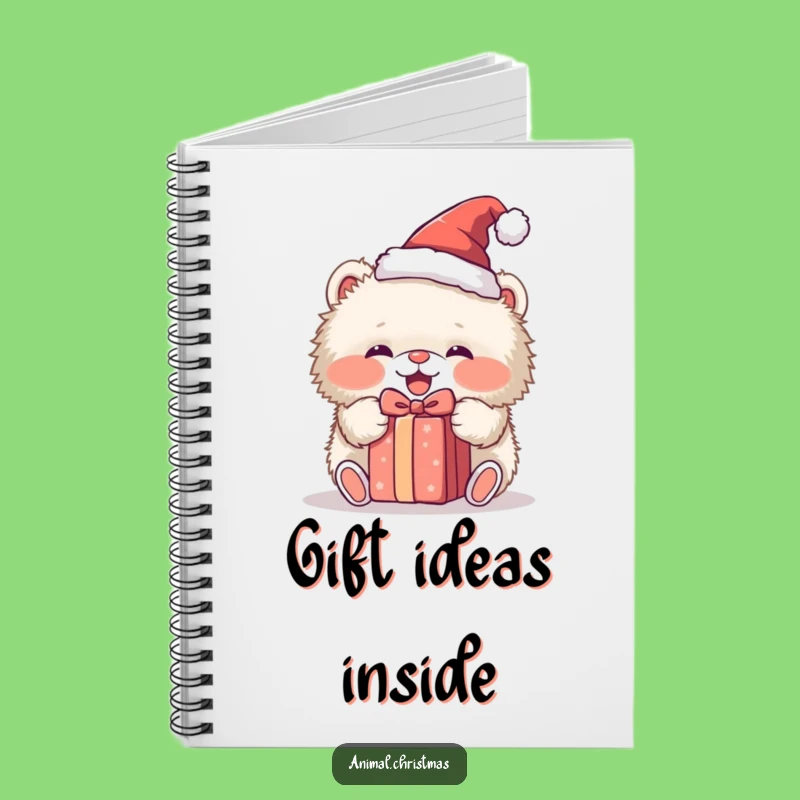 Funny Fluffy Animal Santa Hat Notebook: Jot Down Ideas with This Hilarious Gift