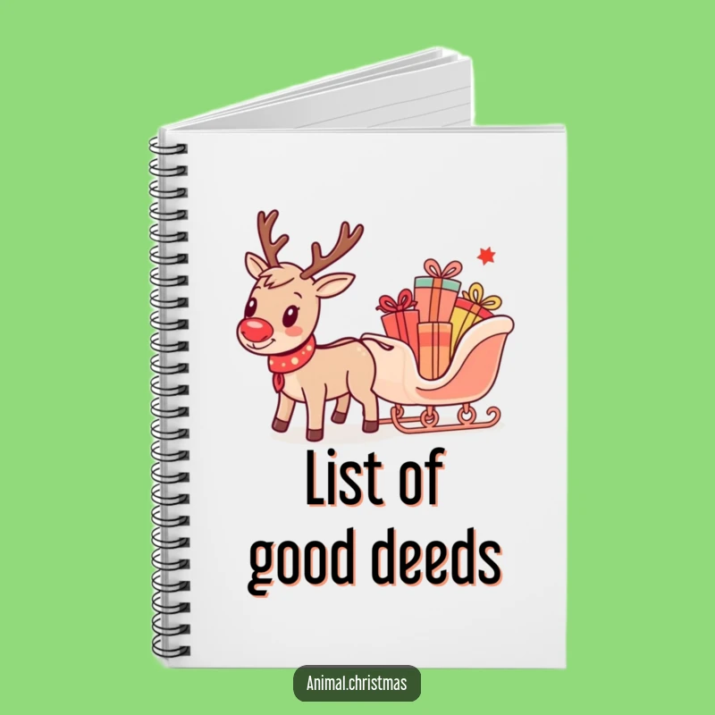 Funny Reindeer Sleigh Notebook: Jot Down Ideas with Holiday Humor and Festive Charm