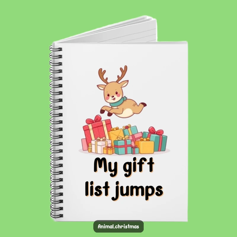 Funny Reindeer Notebook: Hilarious Holiday Journal, Perfect Gift for Writers and Dreamers