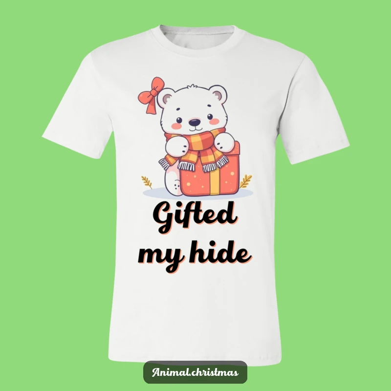 Funny Polar Bear Present T-Shirt: Wear Your Winter Wonder with Humorous Style