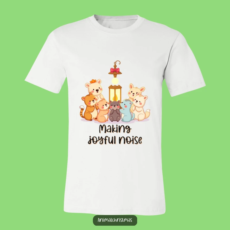 Funny Animal Carolers T-Shirt - Festive Harmony Tee for Holiday Fun