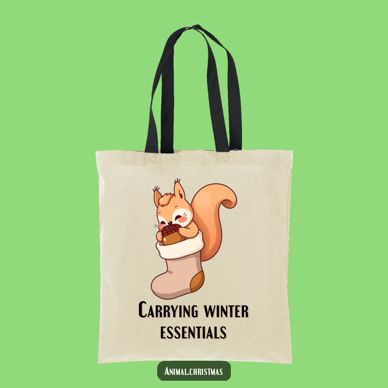 Funny Kawaii Squirrel Tote Bag: Acorn Stocking Stuffer - Practical Funny Gift
