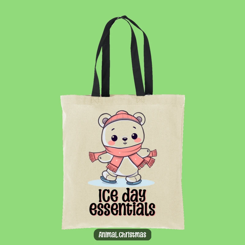 Funny Kawaii Polar Bear Tote Bag: Stylish & Hilarious Winter Companion